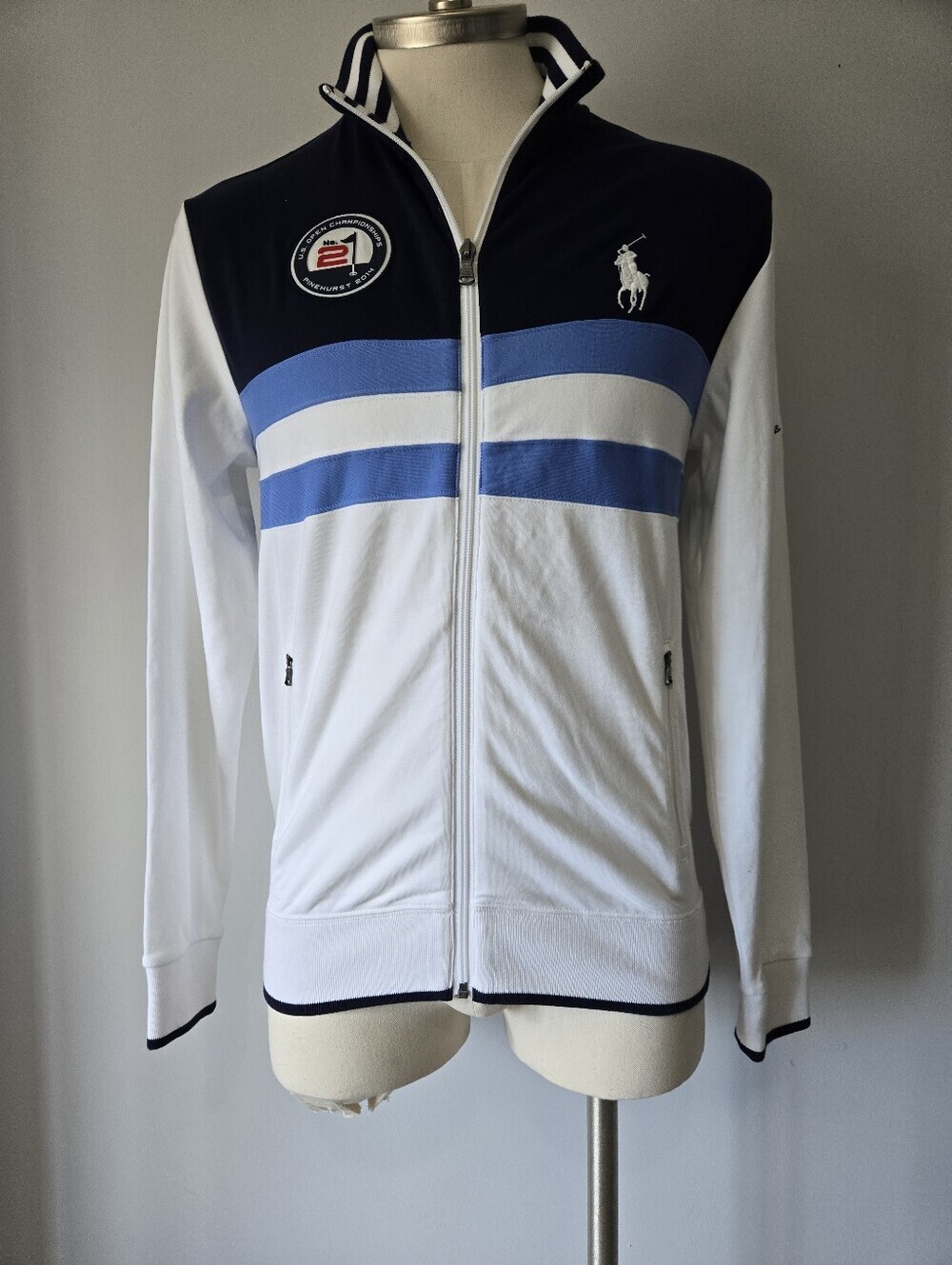 Ralph Lauren Polo Golf 2014 US Open Large Pony Zip Up Sweater. Size Small